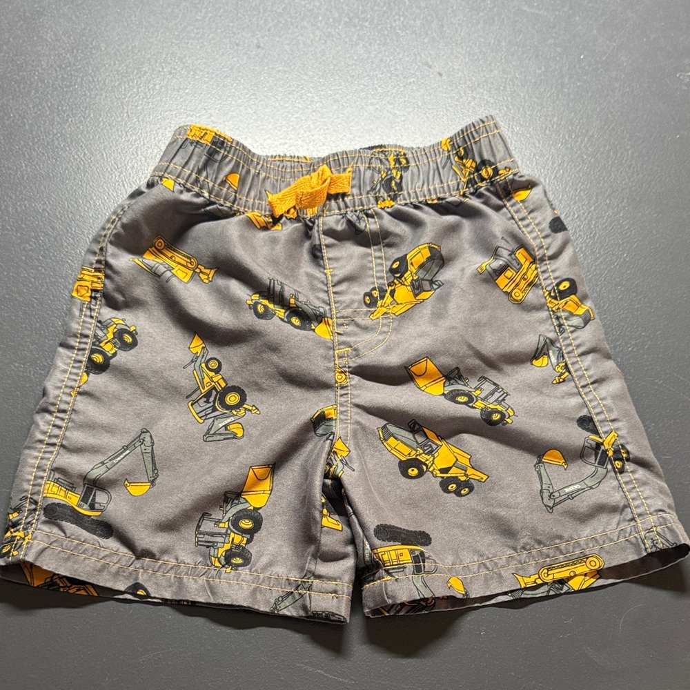 John Deere Gray and Yellow Construction Shorts